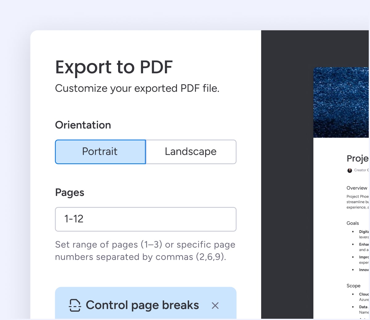 Docs PDF export r0f00y