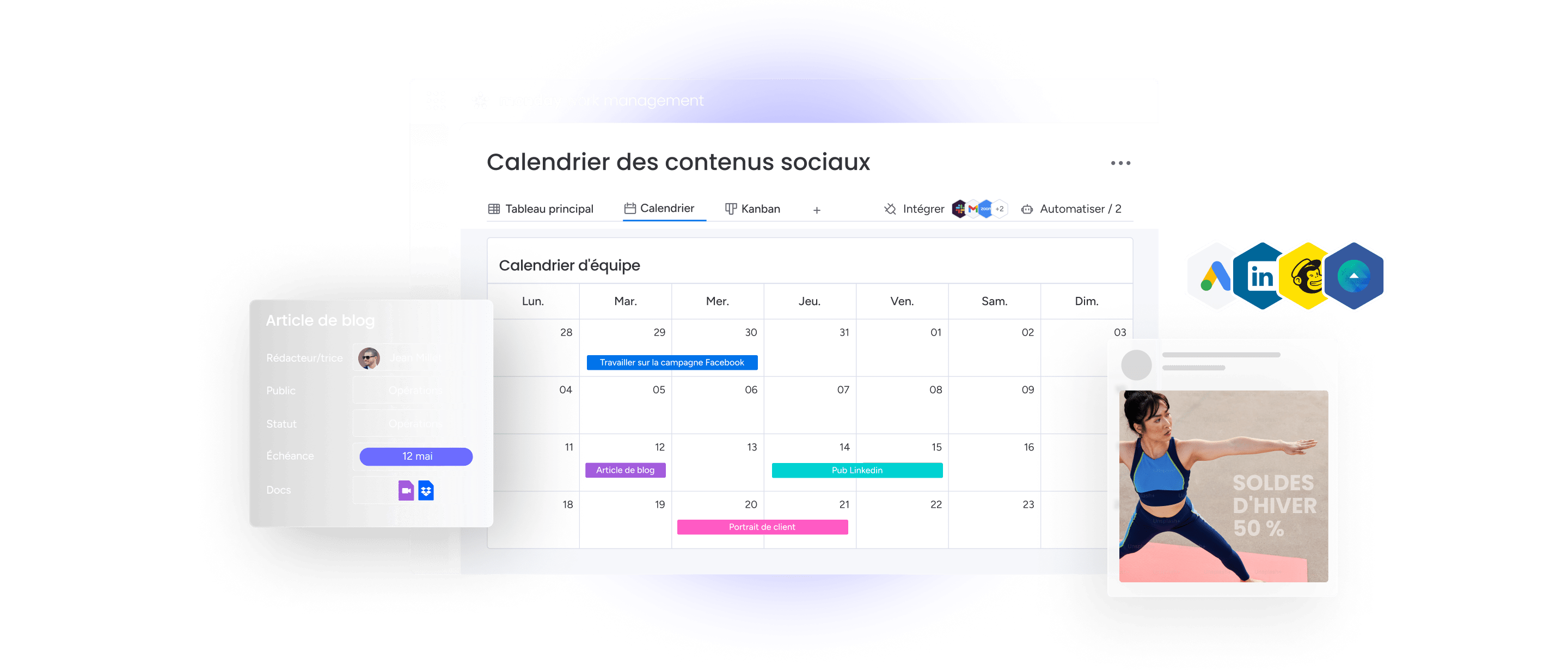 2Content calendar FR