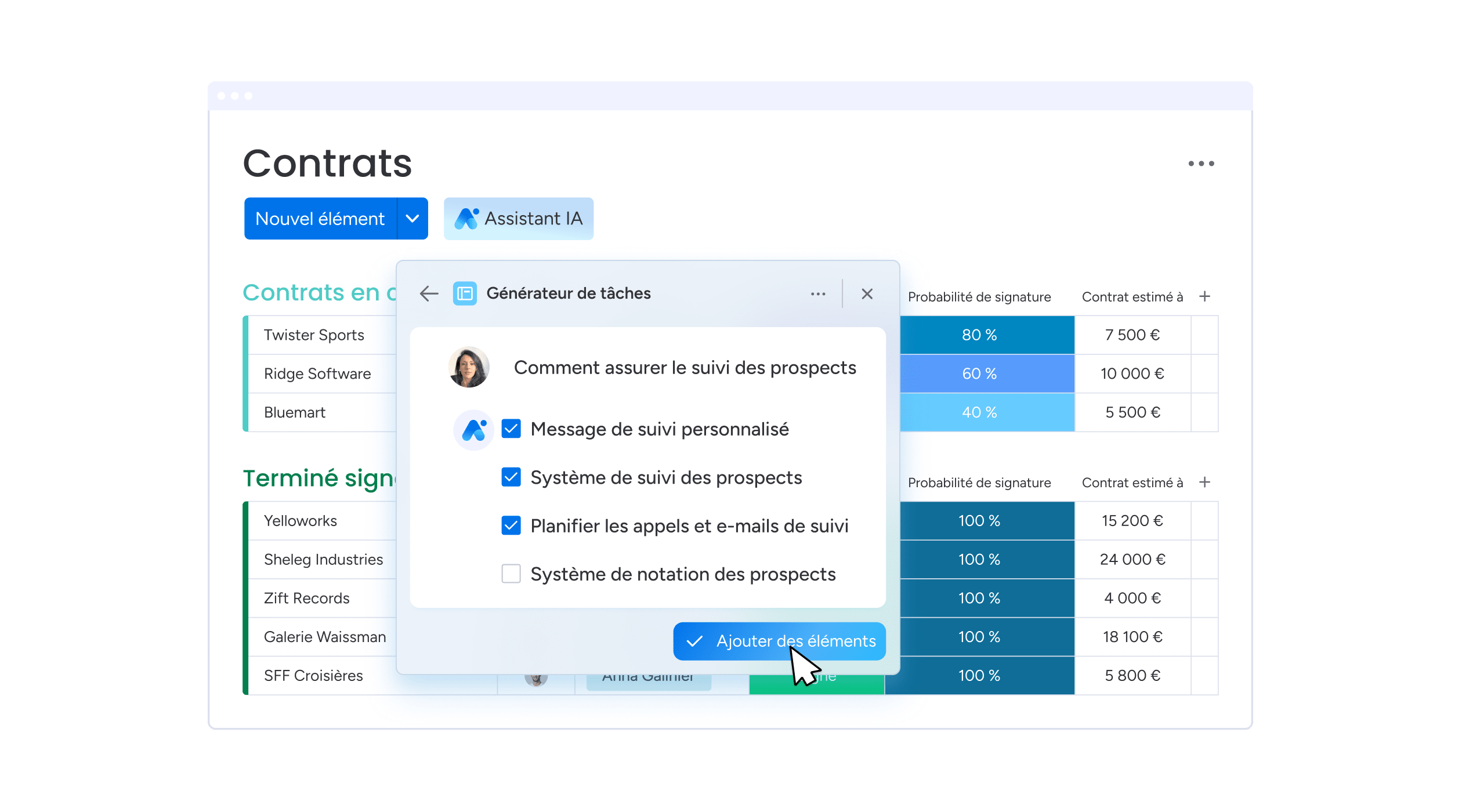 Automated task generation FR